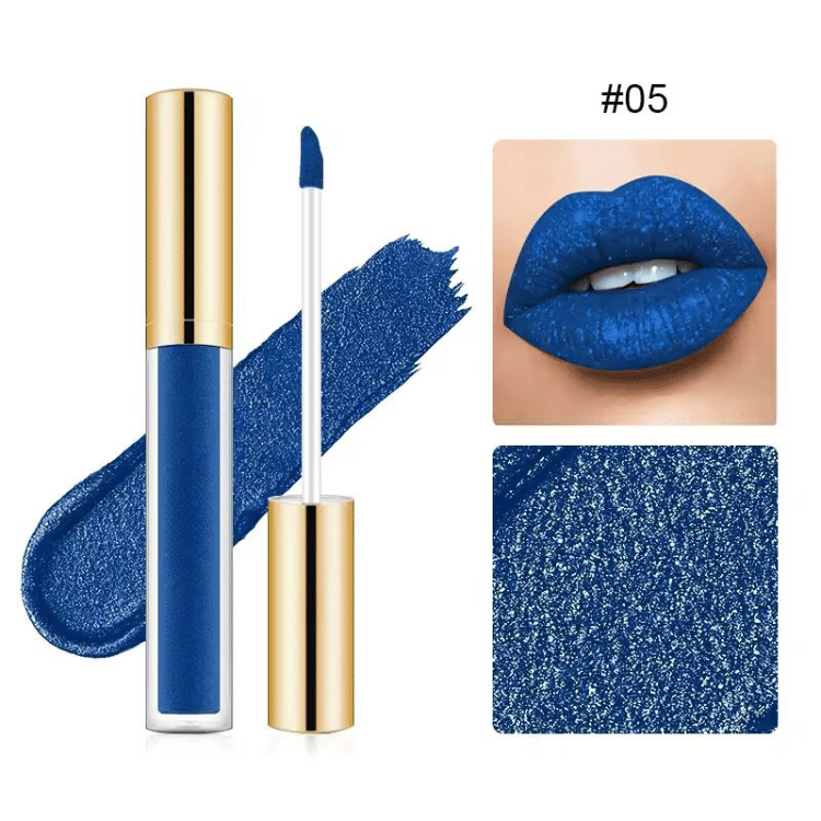Rouge à Lèvres Liquide Longue Tenue 12h – Éclat Diamant Hydratant