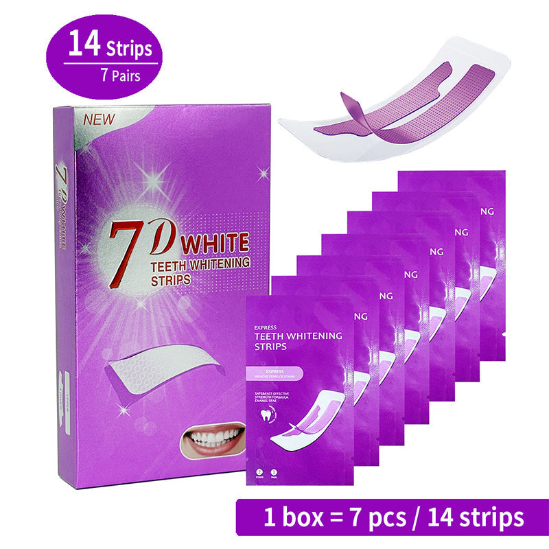 Bandes Blanchissantes Dentaires sans Peroxyde – Formule PAP 14 Bandes