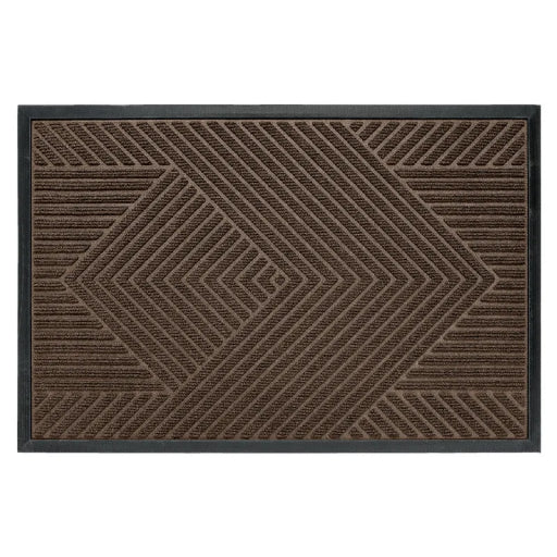 Tapis de porte à motif géométrique – antidérapant pour intérieur et extérieur