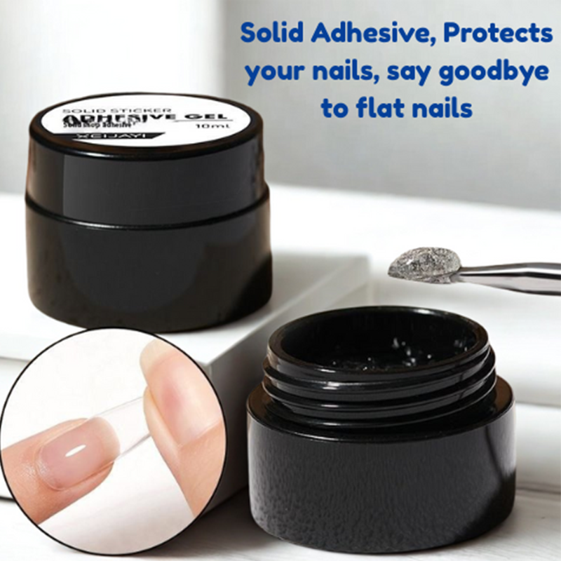 Gel Adhésif pour Ongles Press-On – Durcissement UV/LED Rapide