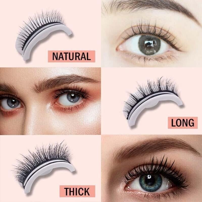 Faux Cils Autocollants Réutilisables – Application Sans Colle