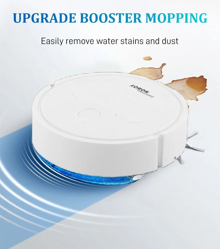 Robot Aspirateur Intelligent – Aspiration, Balayage et Lavage Automatiques