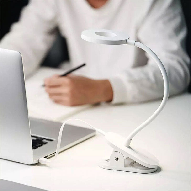 Lampe LED Annulaire à Pince pour Bureau – Lecture et Travail sans Fatigue