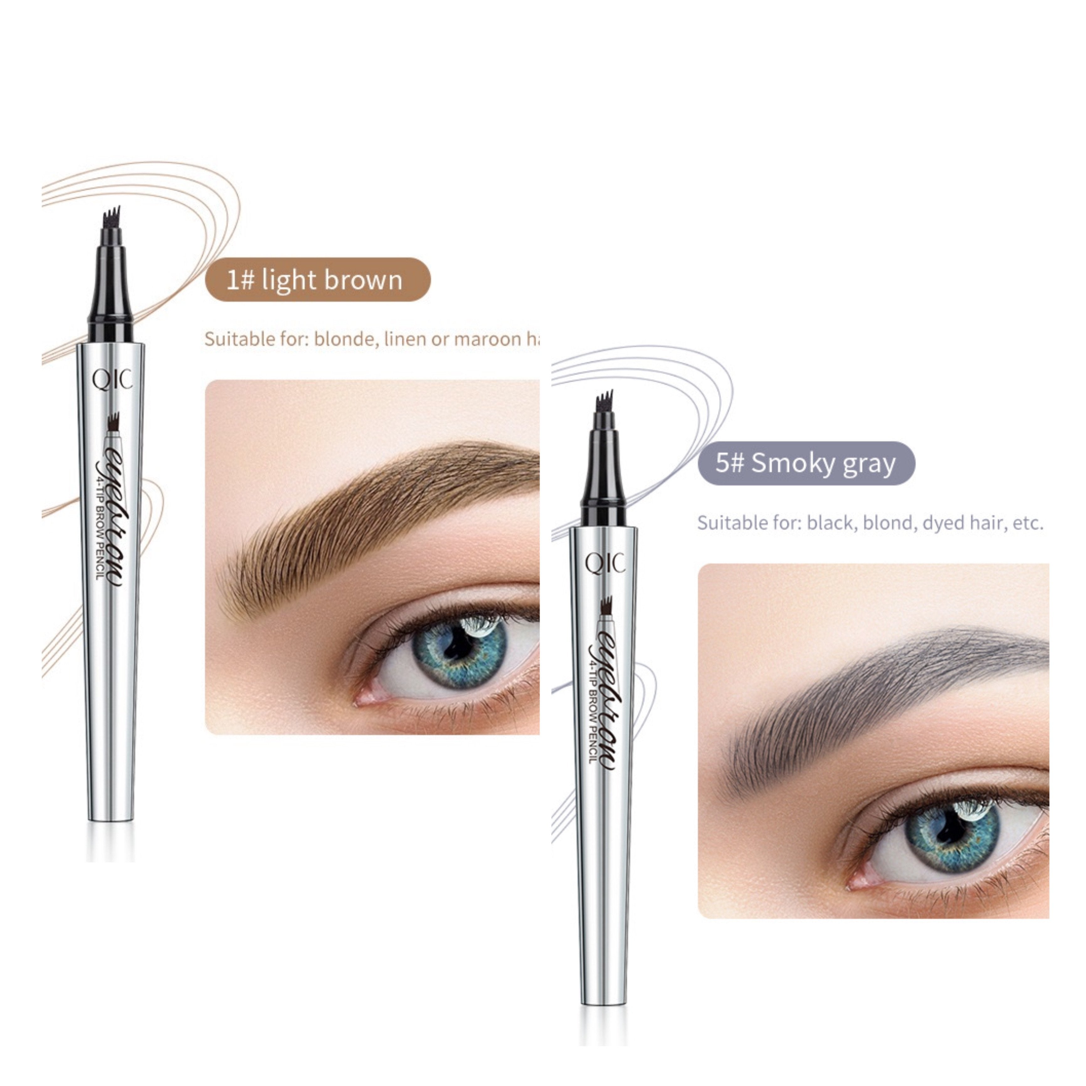 Crayon à sourcils waterproof effet microblading – Pointe fine longue tenue