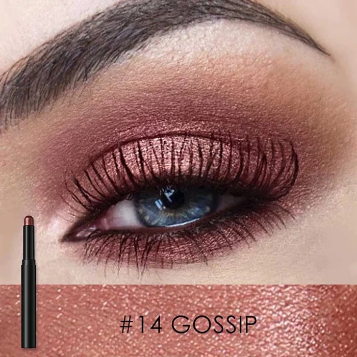 Crayon Fard à Paupières et Eye-liner 2-en-1 Résistant à l'Eau
