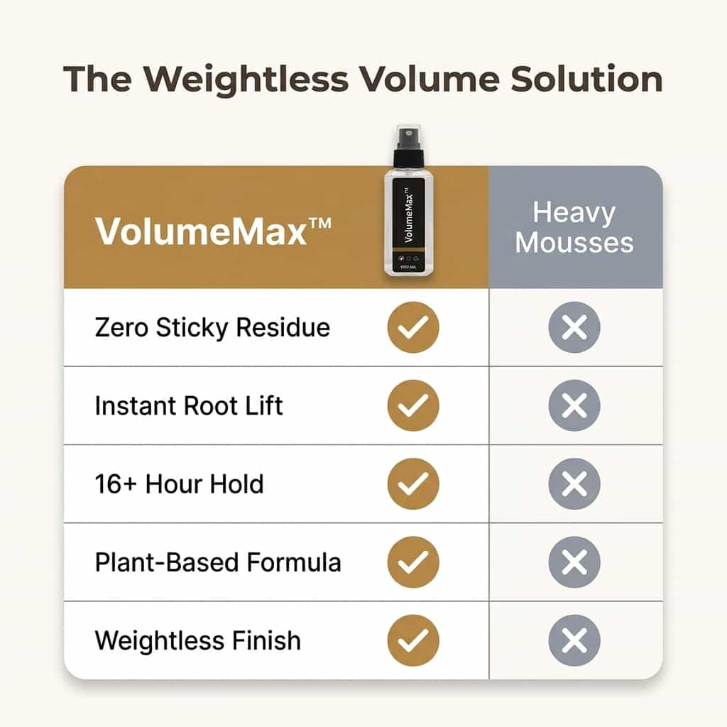 Spray Volume Cheveux Fins – Protéines Végétales et Kératine