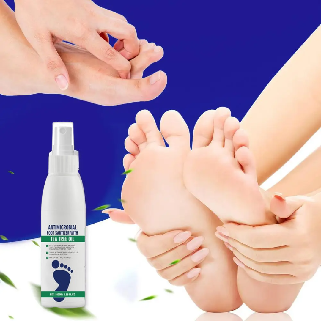 Spray Hydratant pour Pieds Secs & Antimicrobien – Soin Quotidien