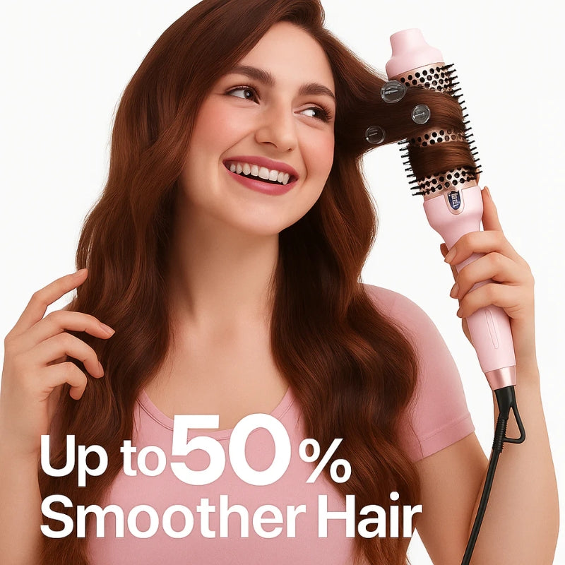 Brosse soufflante volumisante ionique – 5 niveaux de chauffe