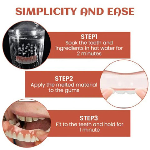 SecureSmile™ – Sécurité sans douleur et maintien ferme pour votre dentier [50 % de réduction]