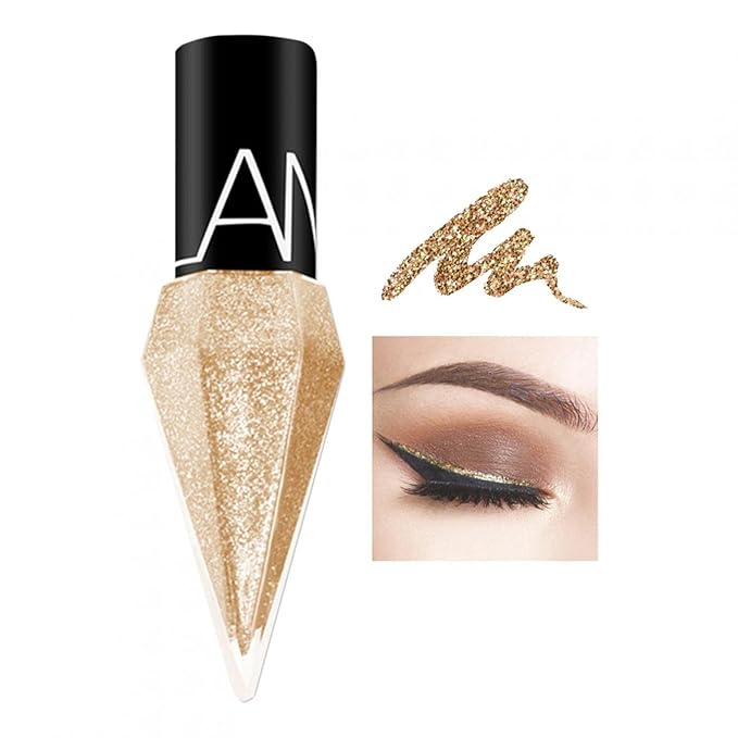 Eyeliner Liquide Waterproof à Effet Perlé pour un Trait Précis