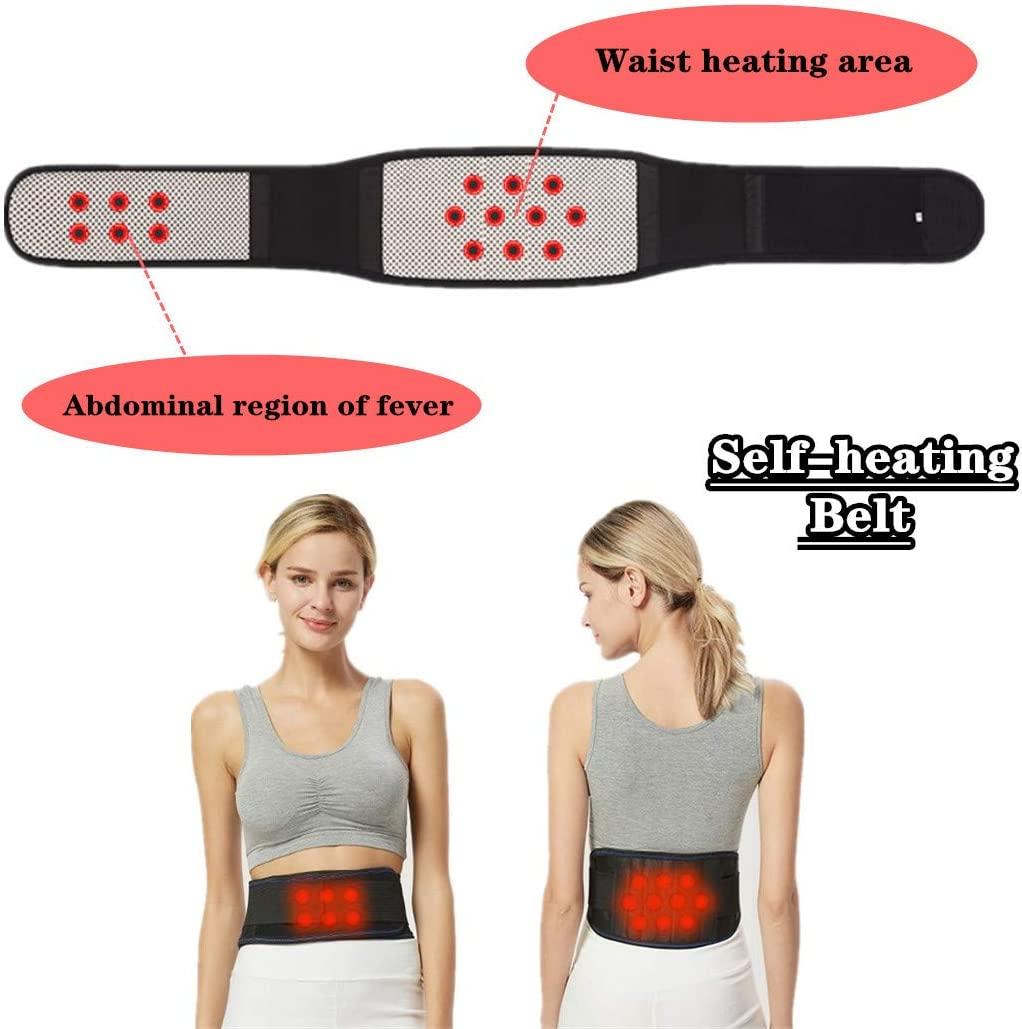 Ceinture de soutien lombaire réglable avec coussin chauffant intégré