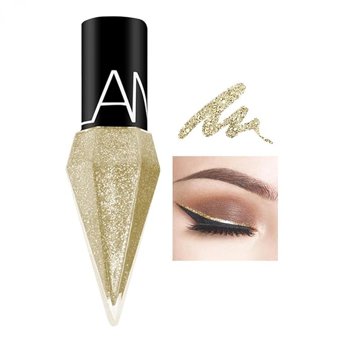 Eyeliner Liquide Waterproof à Effet Perlé pour un Trait Précis