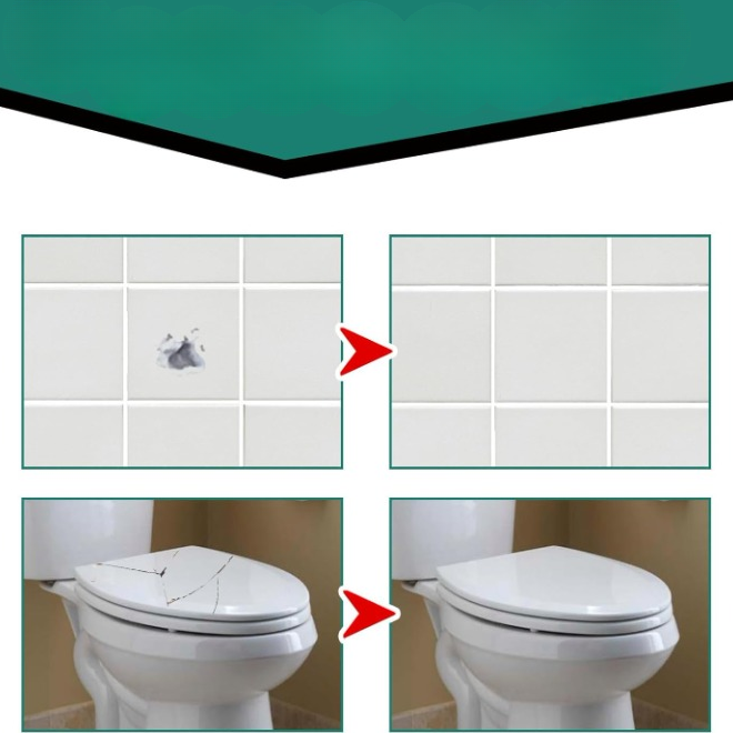 Pâte de réparation pour carrelage – fissures et éclats – lot de 2