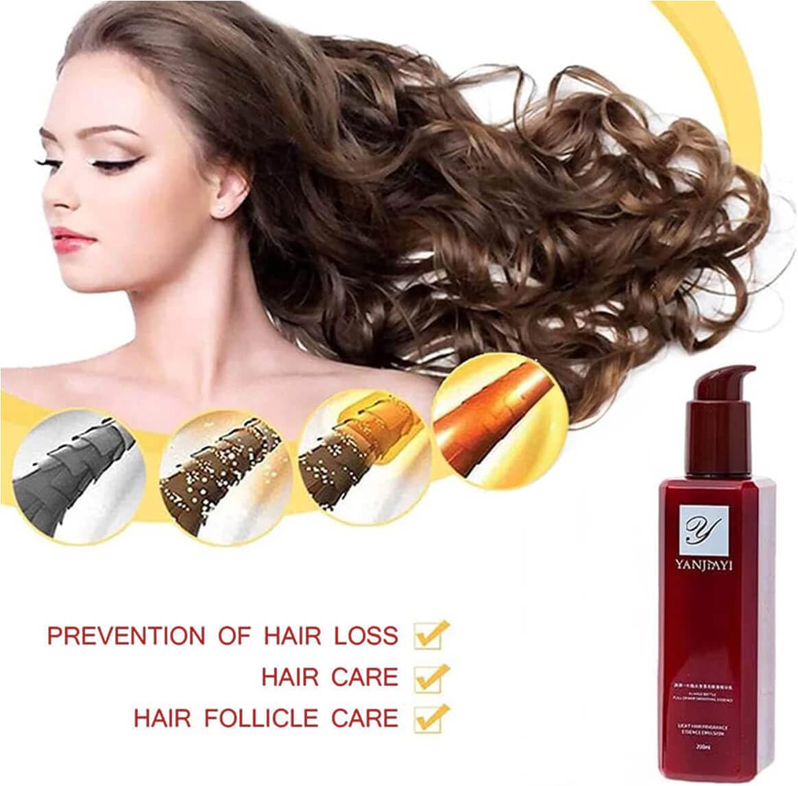 Sérum Capillaire Sans Rinçage pour Cheveux Fins et Manquant de Volume