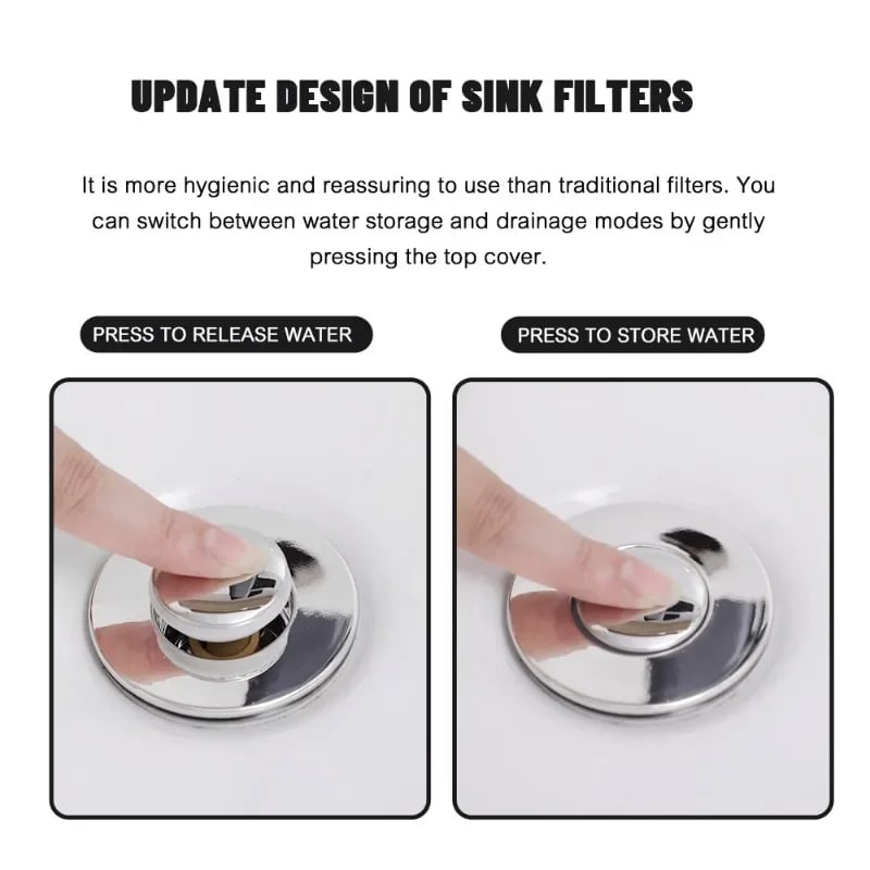 Filtre de Bonde en Acier Inoxydable Anti-Odeurs et Anti-Insectes