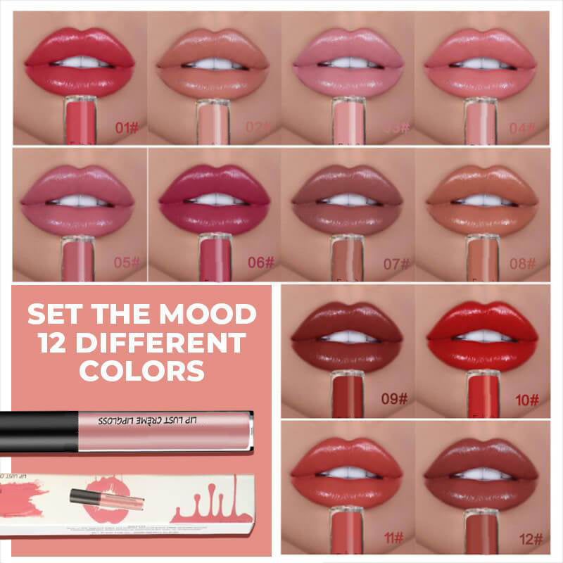 Gloss à Lèvres Longue Tenue Waterproof – Hydratant et Non Collant