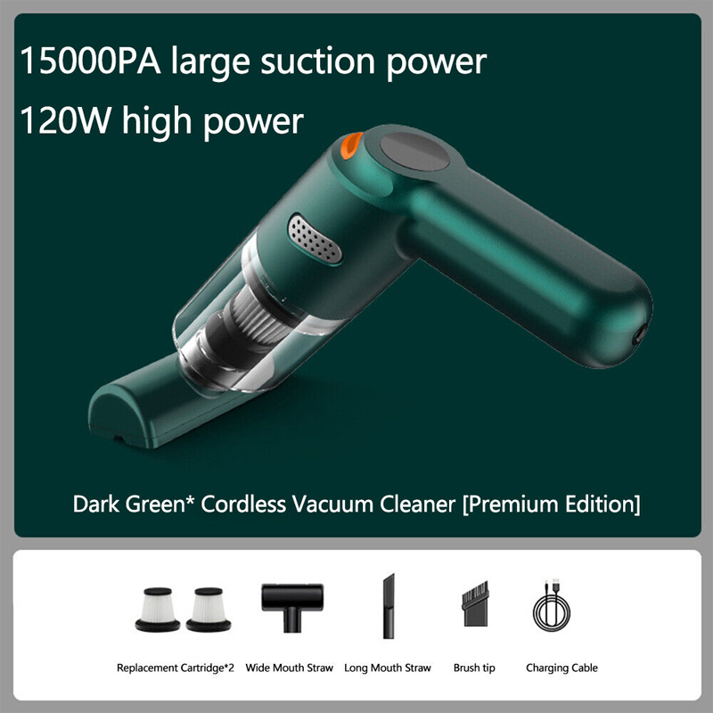 Aspirateur à main sans fil léger 10000 Pa avec filtre HEPA lavable