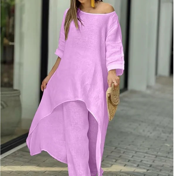 Lily™ – Ensemble en coton et lin [50 % de réduction]
