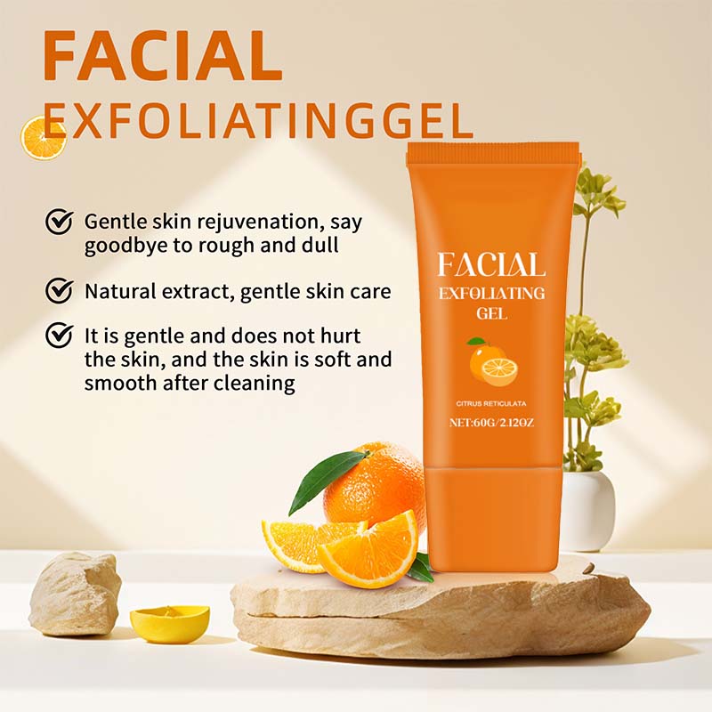 Gel Exfoliant Enzymatique à l'Orange pour Peau Douce et Éclatante