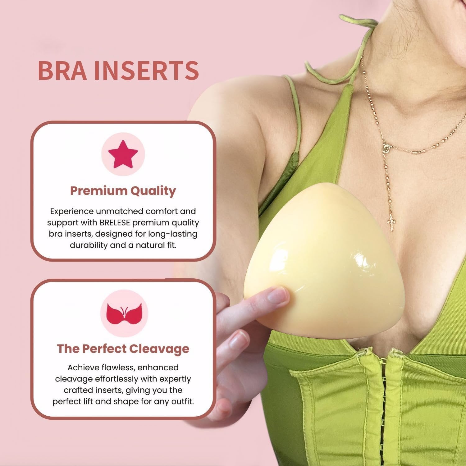 Inserts Liftants Autocollants Réutilisables pour Décolleté Push-Up