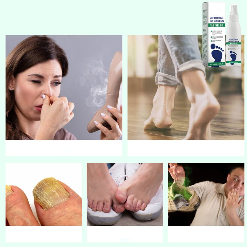 Spray Hydratant pour Pieds Secs & Antimicrobien – Soin Quotidien