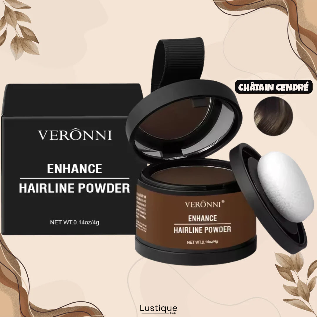 Poudre Compacte pour Racines et Sourcils – Couvrance Naturelle Longue Tenue