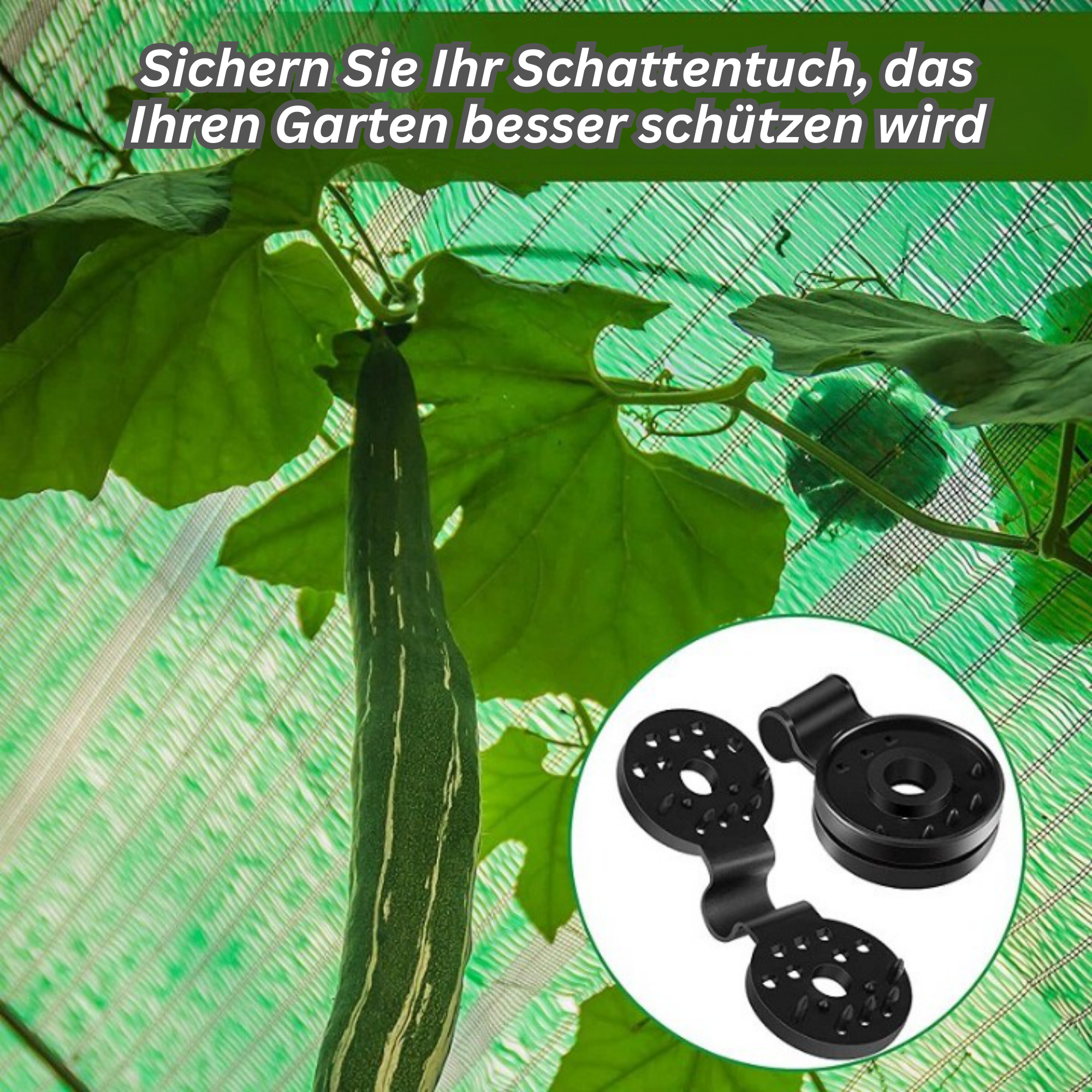 Clips de fixation pour toile d'ombrage en plastique – Lot de 40 pièces