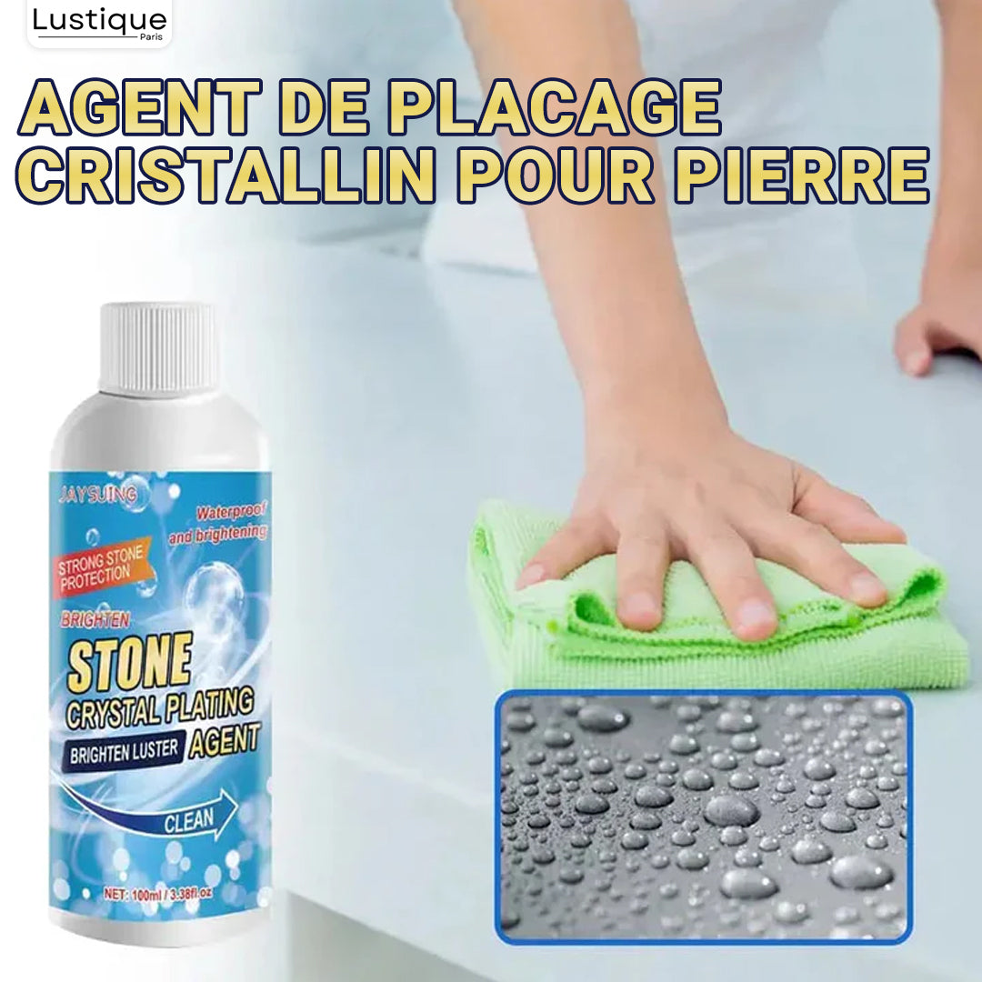 CrystalPlate™ – Nettoyant pour taches sur pierre pour une propreté sans effort [1 + 1 Gratuit]