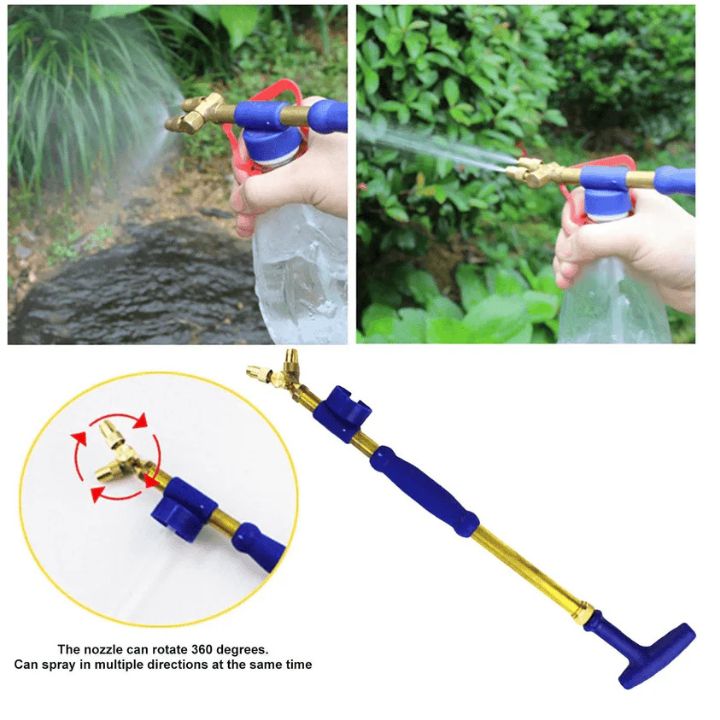 Pulvérisateur en laiton réglable pour bouteille PET – Jardin & maison