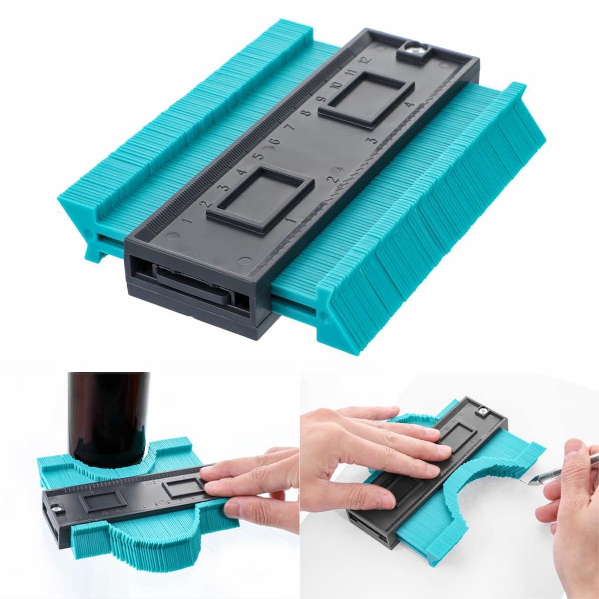 Gabarit de Contour Flexible pour Mesures Précises – Bois, Carrelage et Métal