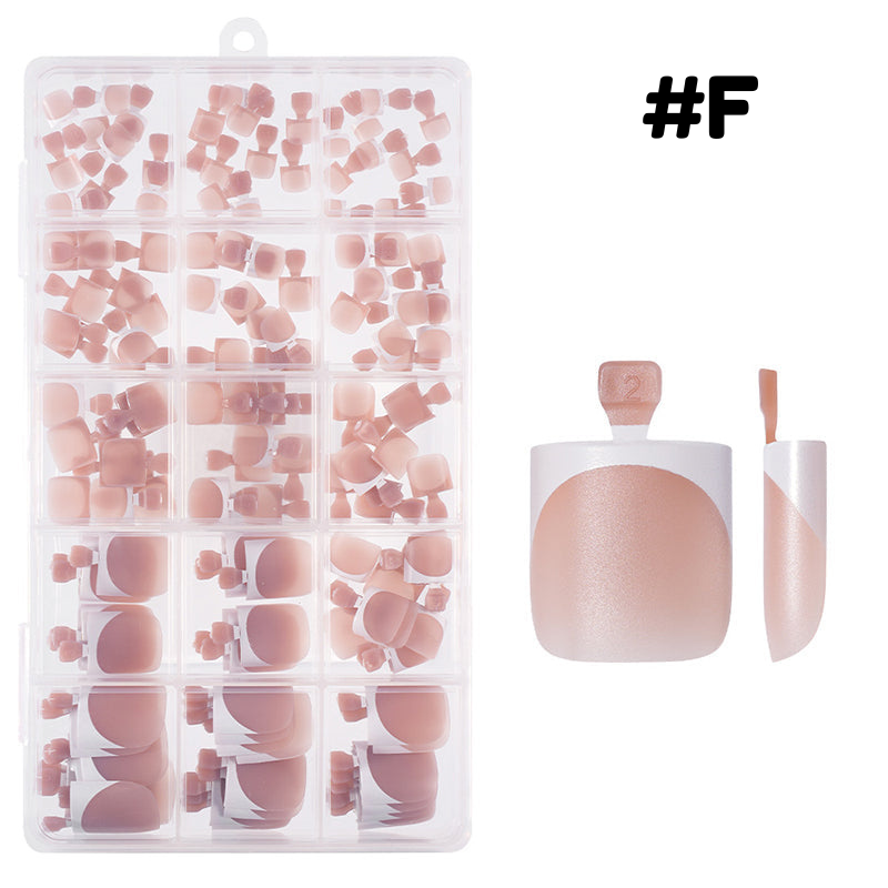 Faux ongles d'orteils press-on réutilisables – Pédicure gel à domicile