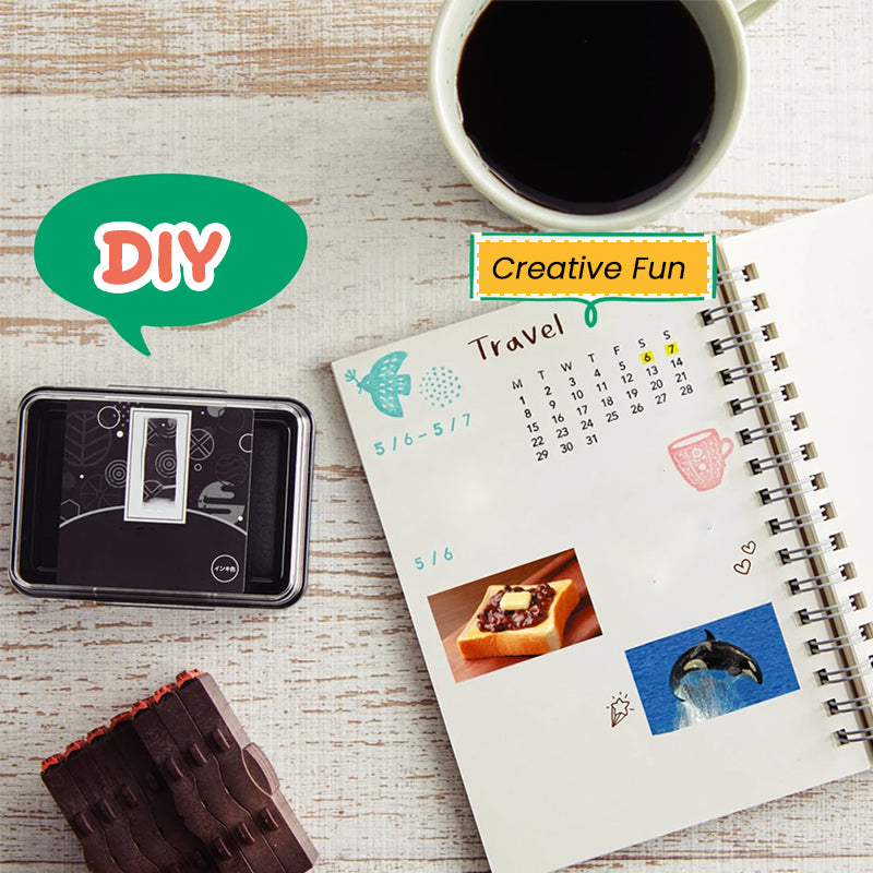 Tampon Calendrier Réutilisable pour Journal, Planificateur et Bullet Journal
