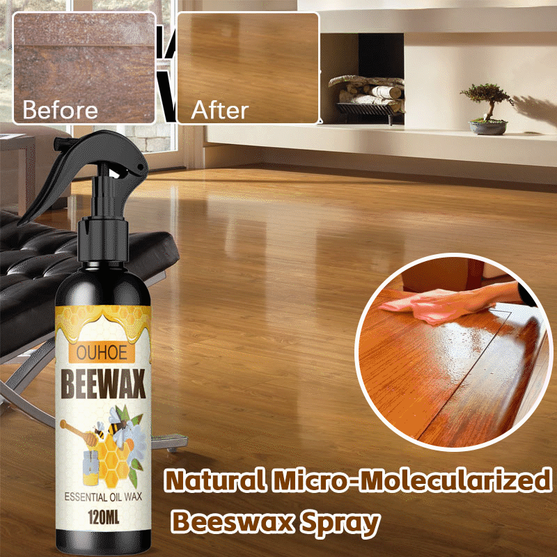 Spray Entretien Bois à la Cire d'Abeille – Nettoyant et Lustrant Naturel