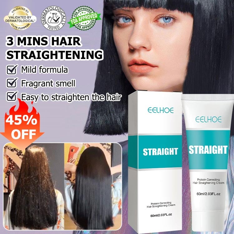 Crème Lissante Capillaire à la Kératine pour Cheveux Lisses et Brillants