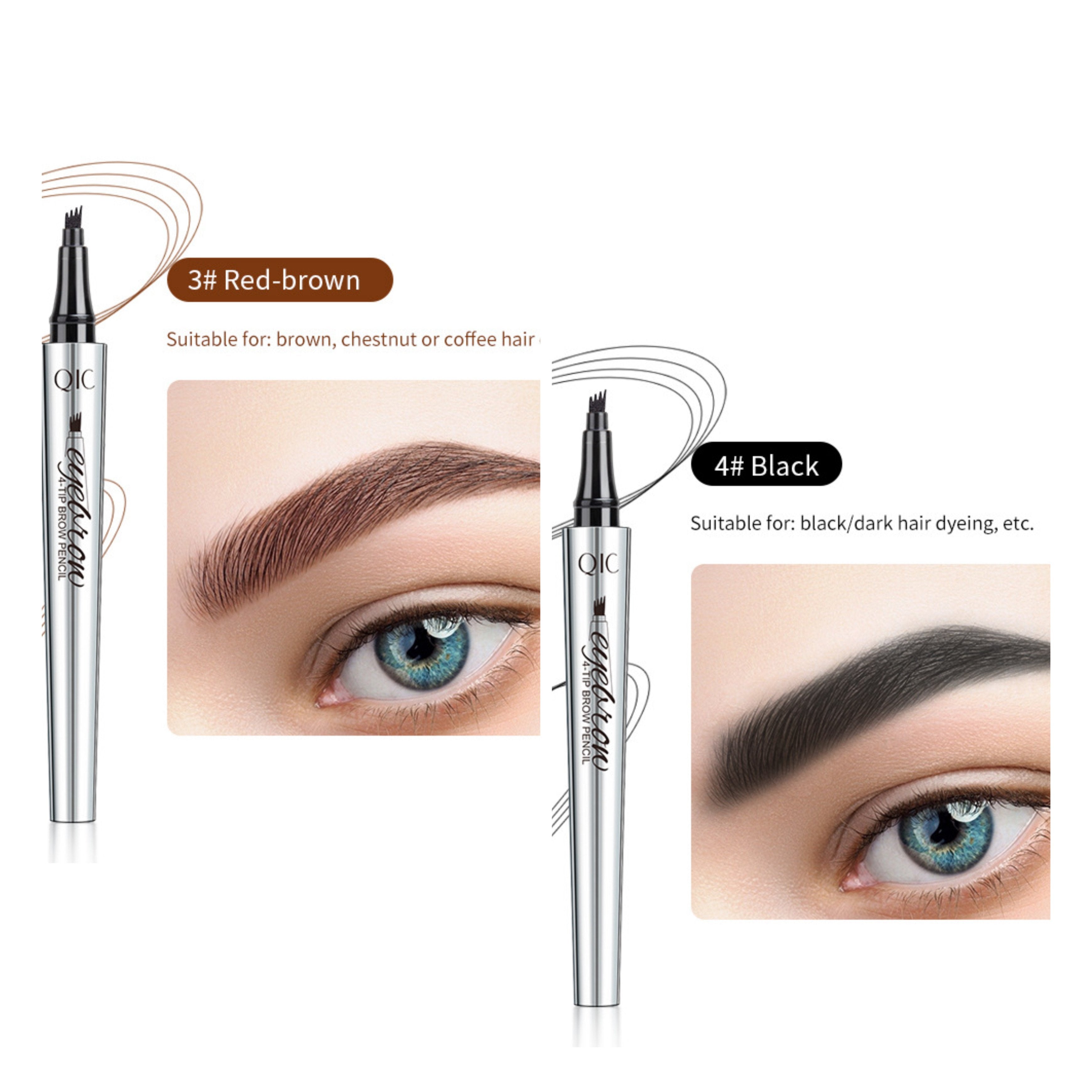Crayon à sourcils waterproof effet microblading – Pointe fine longue tenue