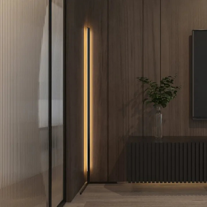 Lampadaire LED d'angle dimmable avec 3 températures de couleur et télécommande