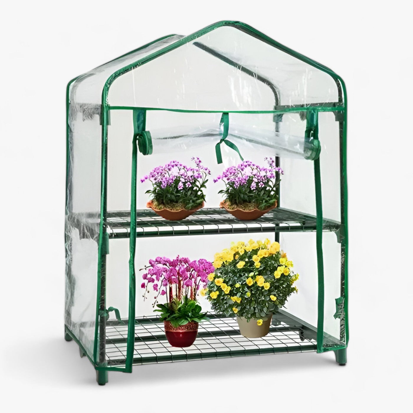 Housse de protection pour plantes en PVC transparent avec fermeture éclair