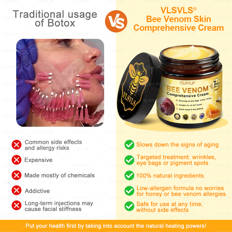 AgeGlow™ – Crème raffermissante anti-âge aux peptides de venin d’abeille [1 + 1 Gratuit]