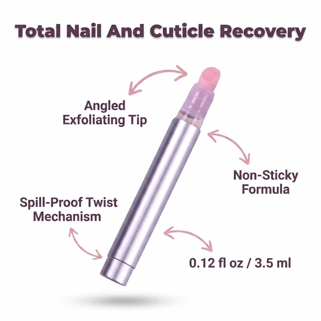 Stylo Soin Ongles et Cuticules 3-en-1 à l'Huile de Jojoba et Camélia