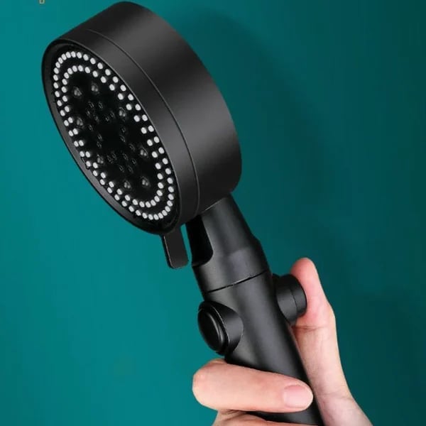 Pommeau de douche avec 5 modes de jet et buses autonettoyantes