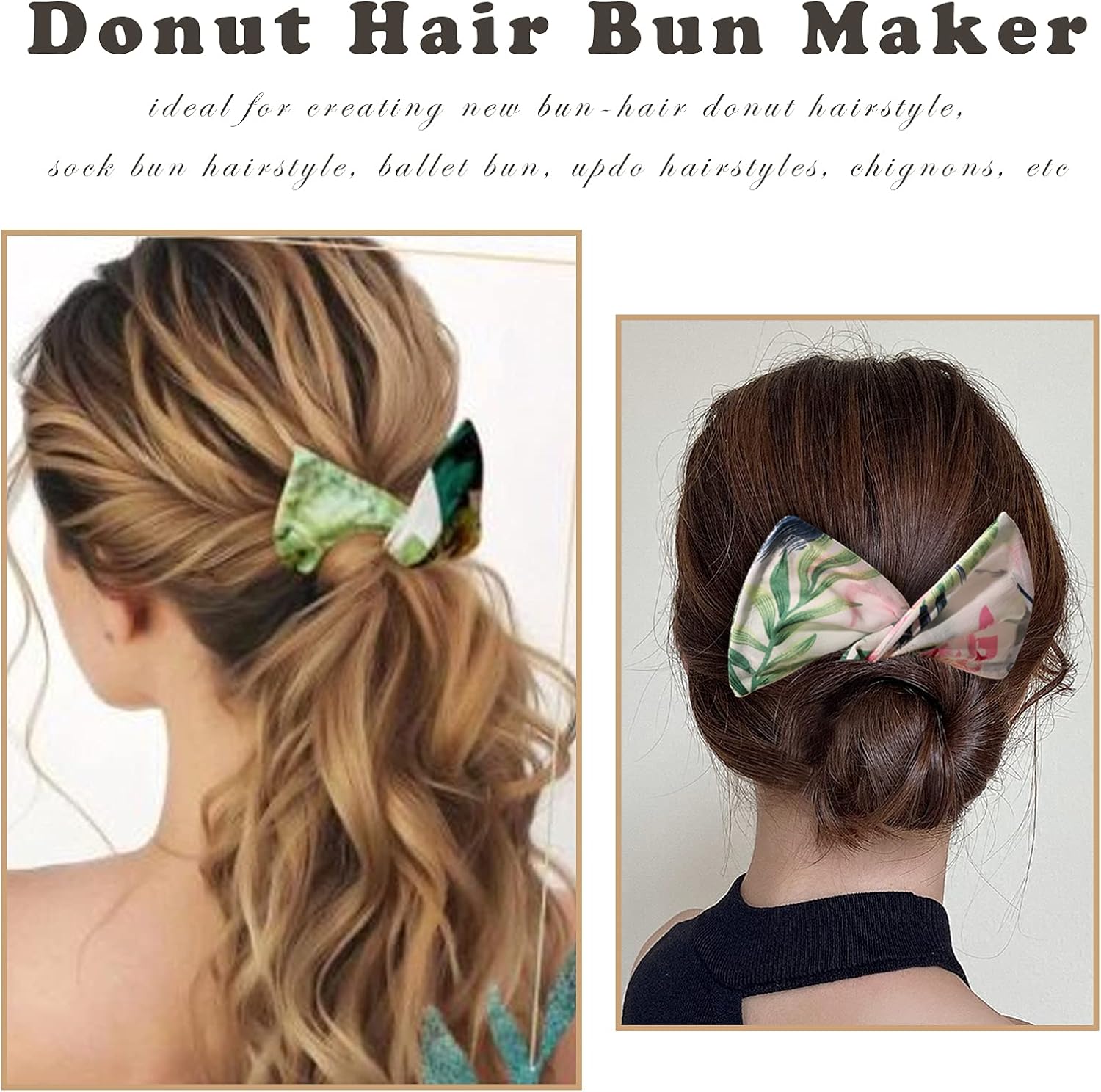 Pince à Chignon Florale pour Cheveux Fins et Épais – 6 Couleurs