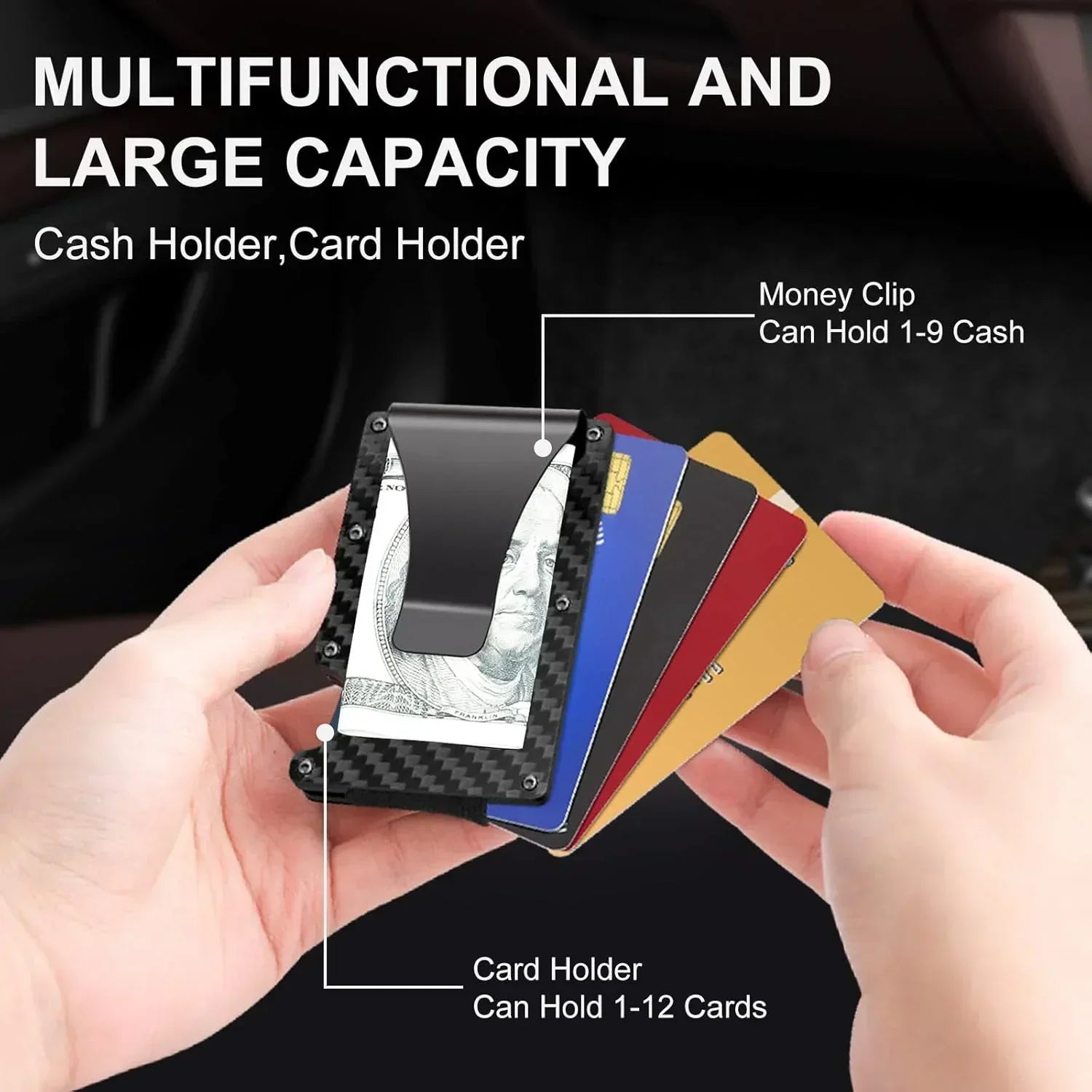 Porte-cartes Aluminium Ultracompact avec Protection RFID Intégrée