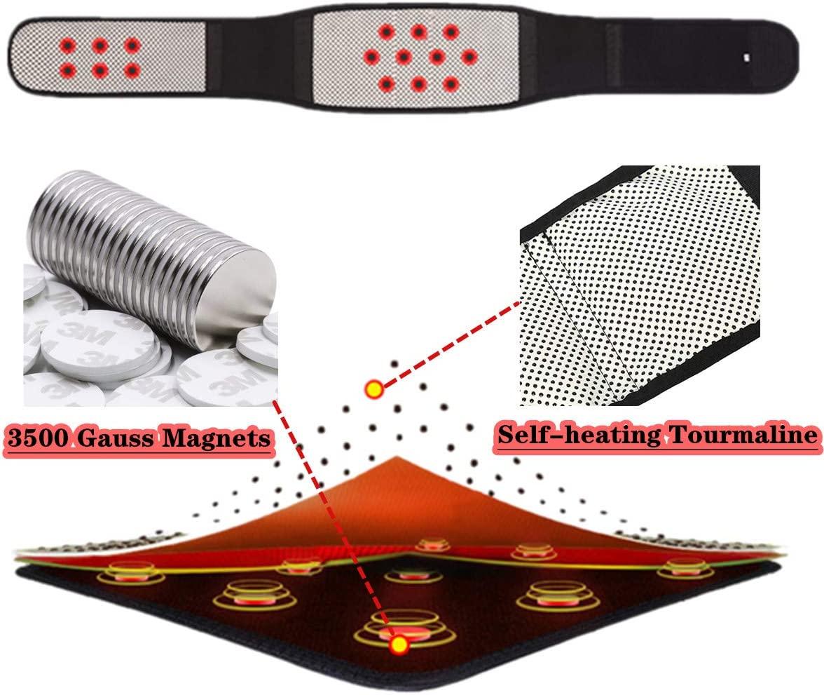 Ceinture de soutien lombaire réglable avec coussin chauffant intégré
