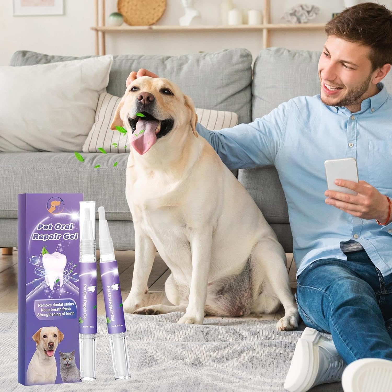 OralGlow™ – La solution ultime pour des dents saines et une haleine fraîche de votre animal [1 + 1 Gratuit]