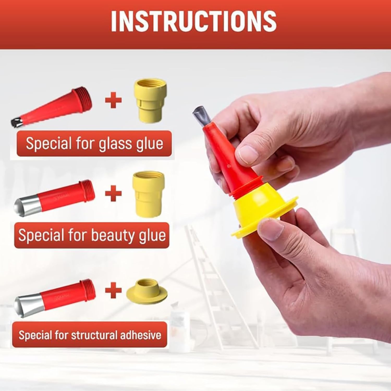 Kit d'embouts d'étanchéité universel pour joints silicone précis