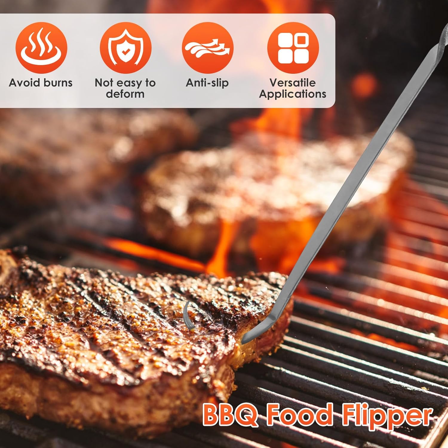 IronFlip™ – Spatule de grill forgée à la main – retournement sûr au barbecue [50 % de réduction]