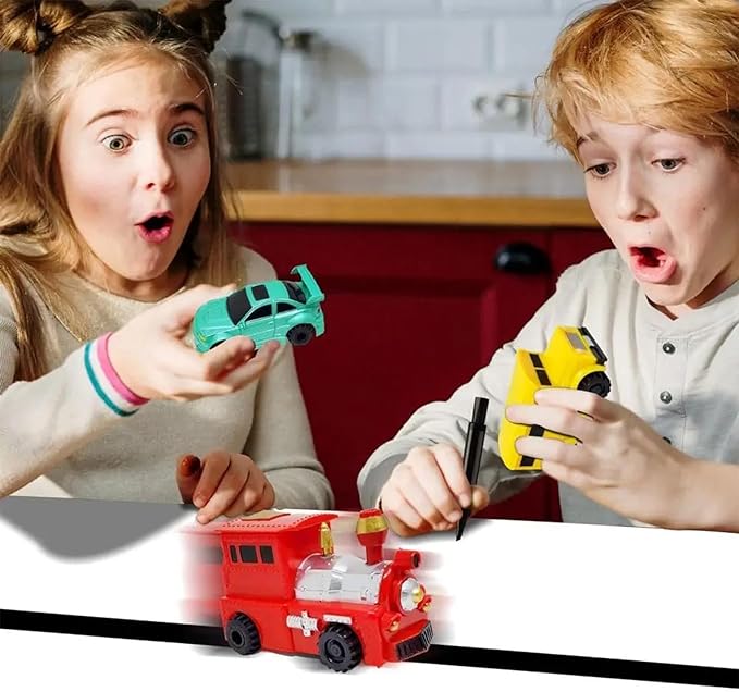 TraceRide™ – Voiture jouet traçable avec stylo magique inductif [50 % de réduction]