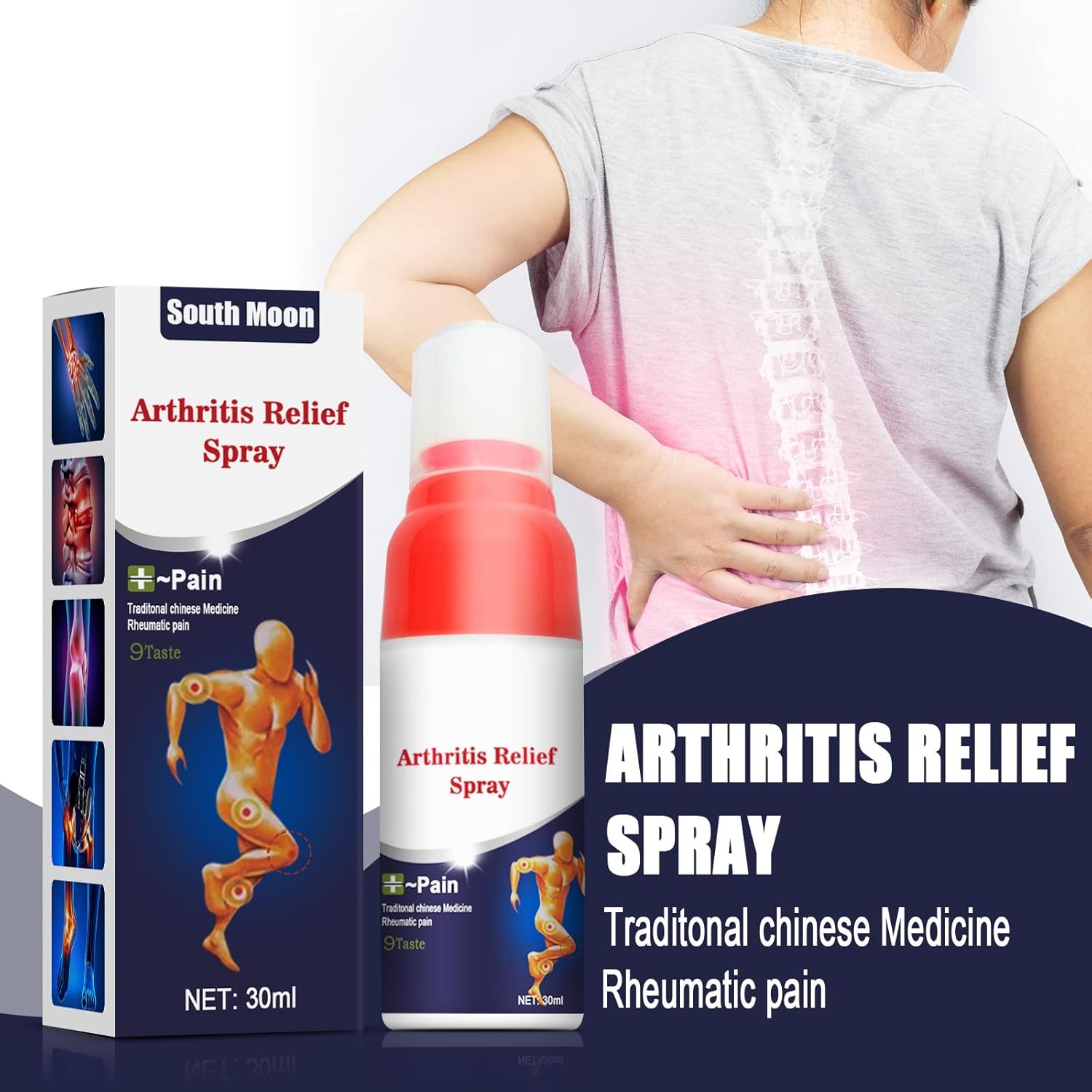 SouthMoon™ – Spray South Moon contre l’arthrite apaisant [1 + 1 Gratuit]