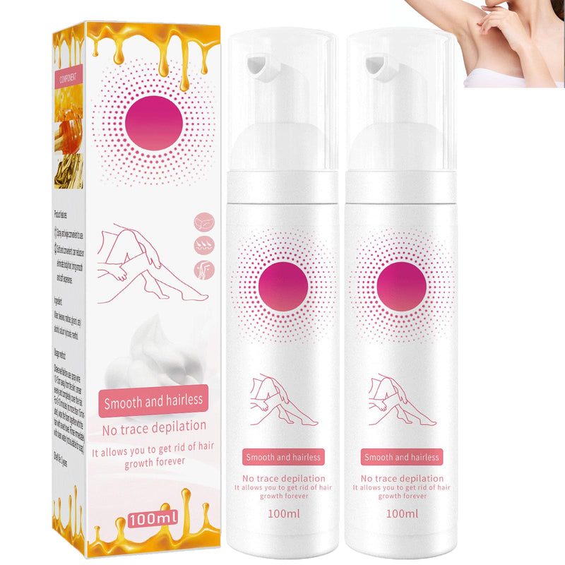 Mousse Dépilatoire Spray à la Cire d'Abeille – Épilation Douce