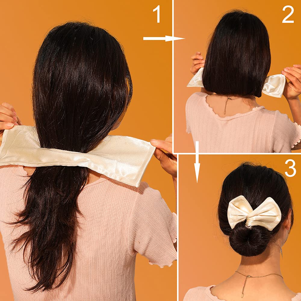Accessoire Chignon Facile en Tissu – Lot de 4 pour Cheveux Fins et Épais